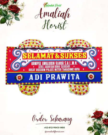 Papan Bunga Ucapan Selamat Setren